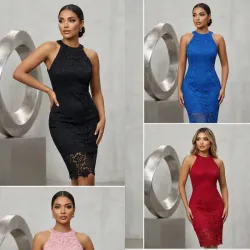 Vestido Encaje Imperial