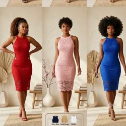 Vestido Encaje Imperial