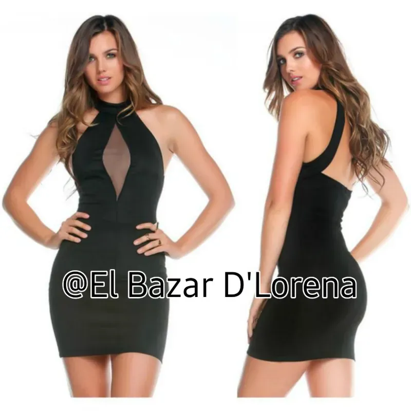 Vestido con escote espalda 