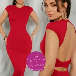 Vestido escote en espalda 