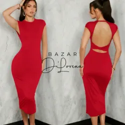 Vestido escote en espalda 