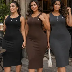 Vestido Ajustado Clásico 