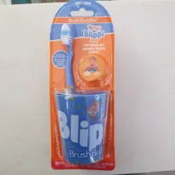 Cepillo de dientes con vaso
