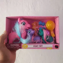 Pak de ponys con cepillo