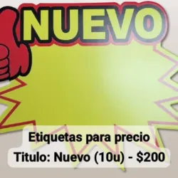 Etiquetas para precio