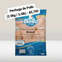 Pechuga de Pollo (2.5kg)