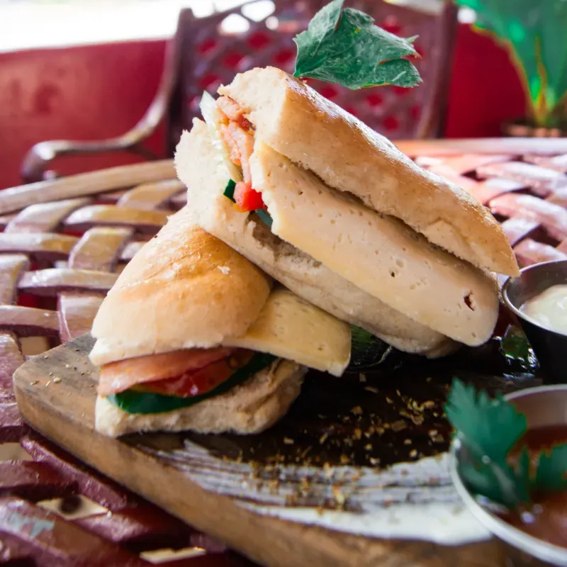 Sandwich de queso blanco 