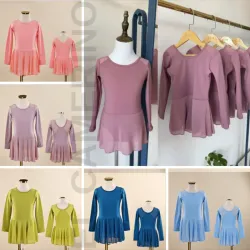 Enterizo mangas largas ( leotard y falda)