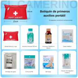 Kit de primeros auxilios.