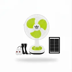 Ventilador Recargable marca JMD 12" Colores Disponibles: Verde, Azul y Negro  