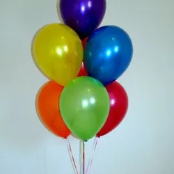 Ramo de globos tonos vivos