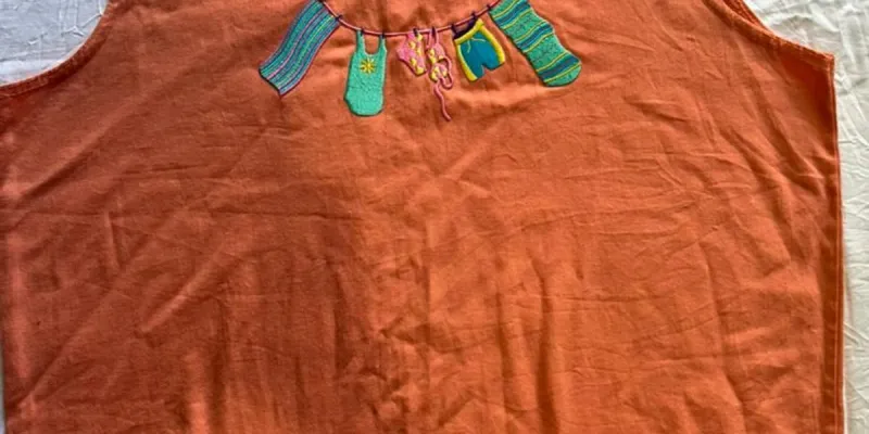 Blusa Naranja deHilo Talla S