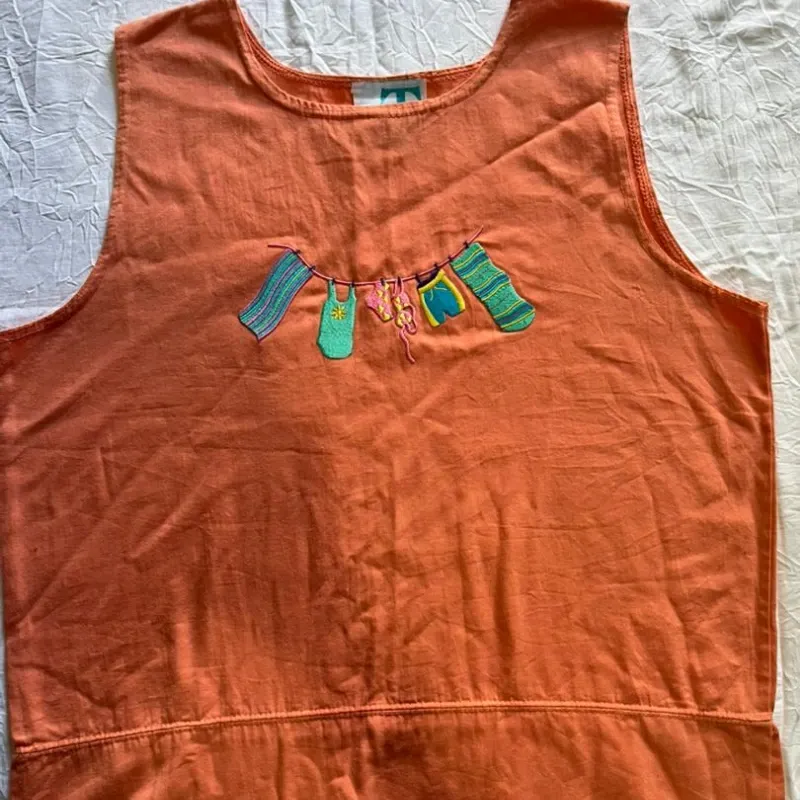 Blusa Naranja deHilo Talla S