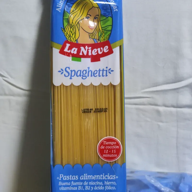 Espaguettis Marca La Nieve