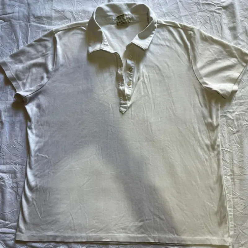 Pullover Blanco de Cuello Talla L