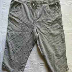 Short Blanco de rayas Negras Talla 14