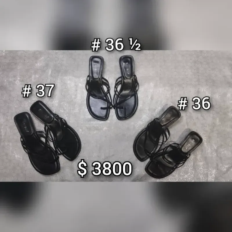 CHANCLETAS DE TACÓN PEQUEÑO 