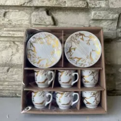 JUEGO DE 6 TAZAS CON PLATICO