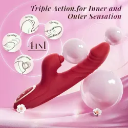 VIBRADOR DE PULSO CON CALEFACCIÓN 4 EN 1