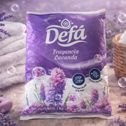 Detergente Defa de 1 kg fragancia Lavanda 