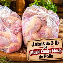 Jabas de muslo y contra muslo de pollo
