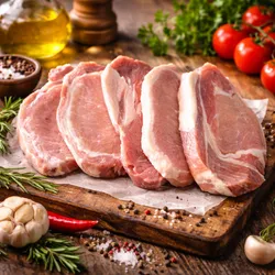 Paquetes de chuleta de 5 unidades gruesas