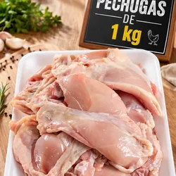 Pechuga de Pollo con Piel y Hueso