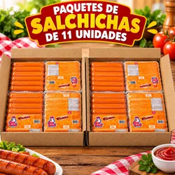 Salchicha paquetes de 11 unidades