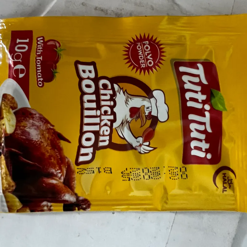 Sobres de pollo con tomate 