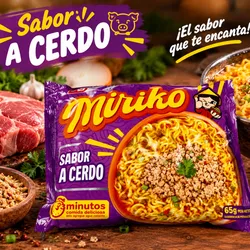 Sopa instantánea de cerdo