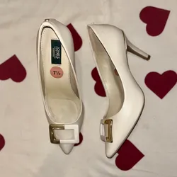 Tacones beige