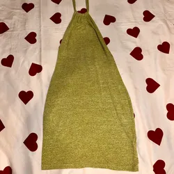 vestido verde corto