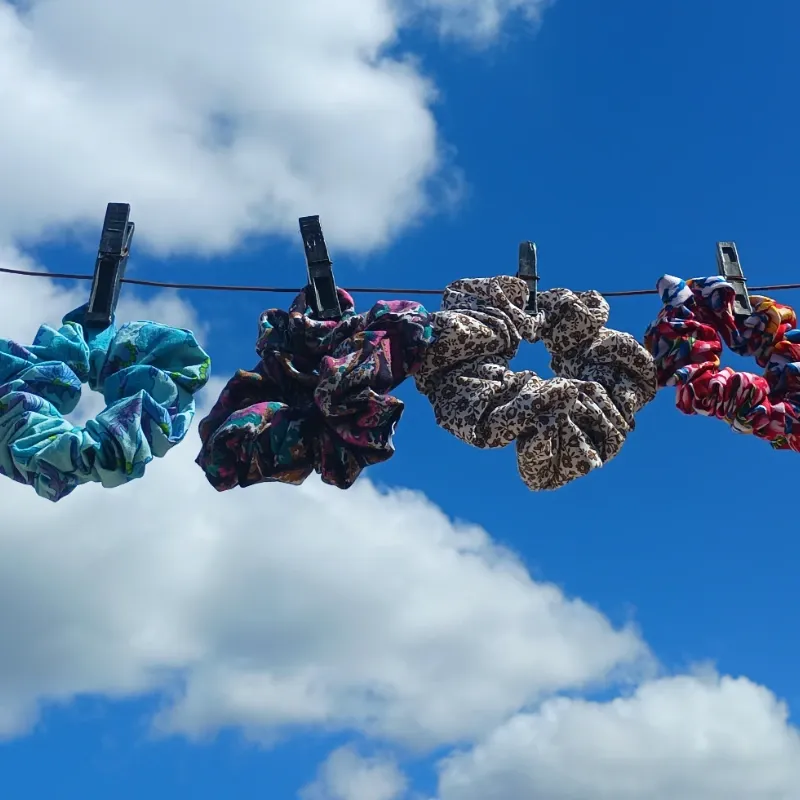 Scrunchies estampadas