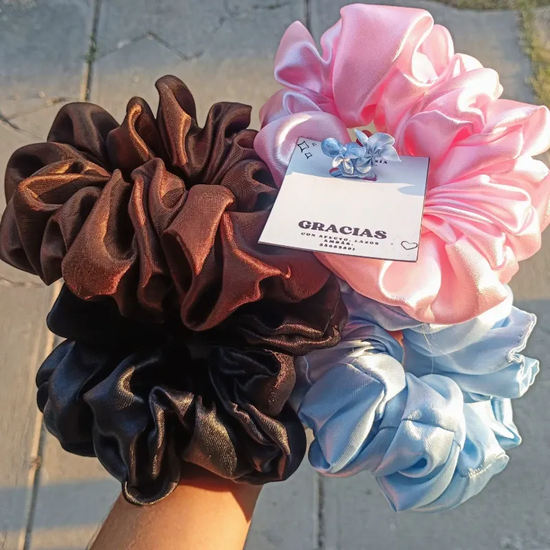 Scrunchies satinadas