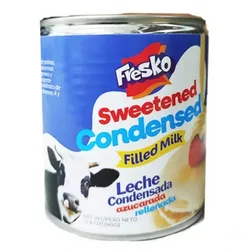 Leche condensada azucarada rellenada 
