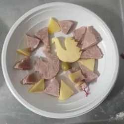 Entrante de jamón y queso 