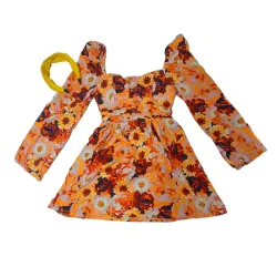 Vestido con Escote y Flores