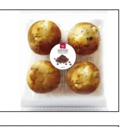 Muffins pepitas de chocolate Montes Lara 