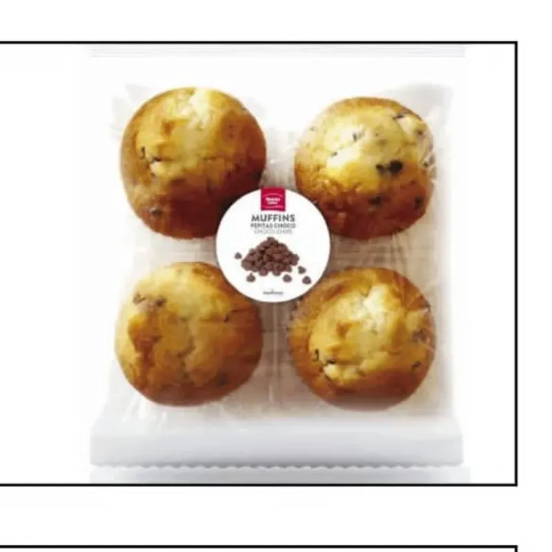 Muffins pepitas de chocolate Montes Lara 