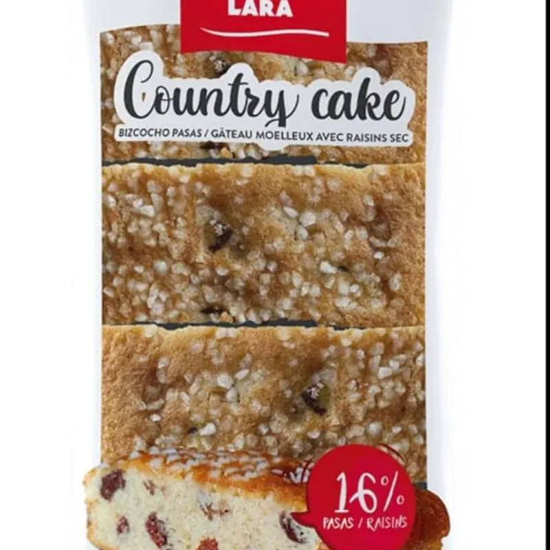 Bizcocho con pasas Montes Lara 