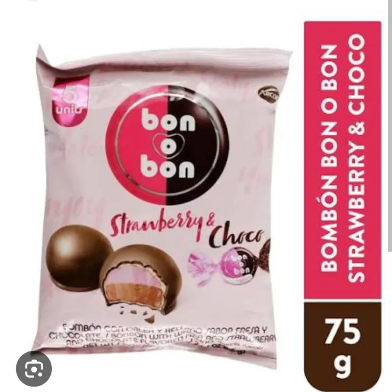 Bombones de fresa y chocolate 