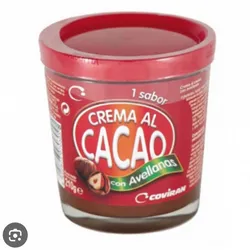 Crema de cacao y avellanas Covirán 