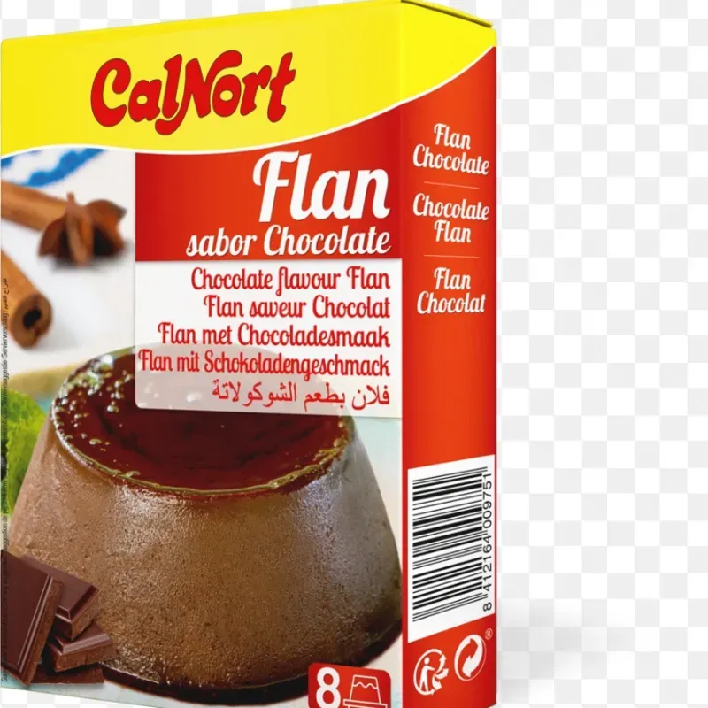 Flan Sabor chocolate 