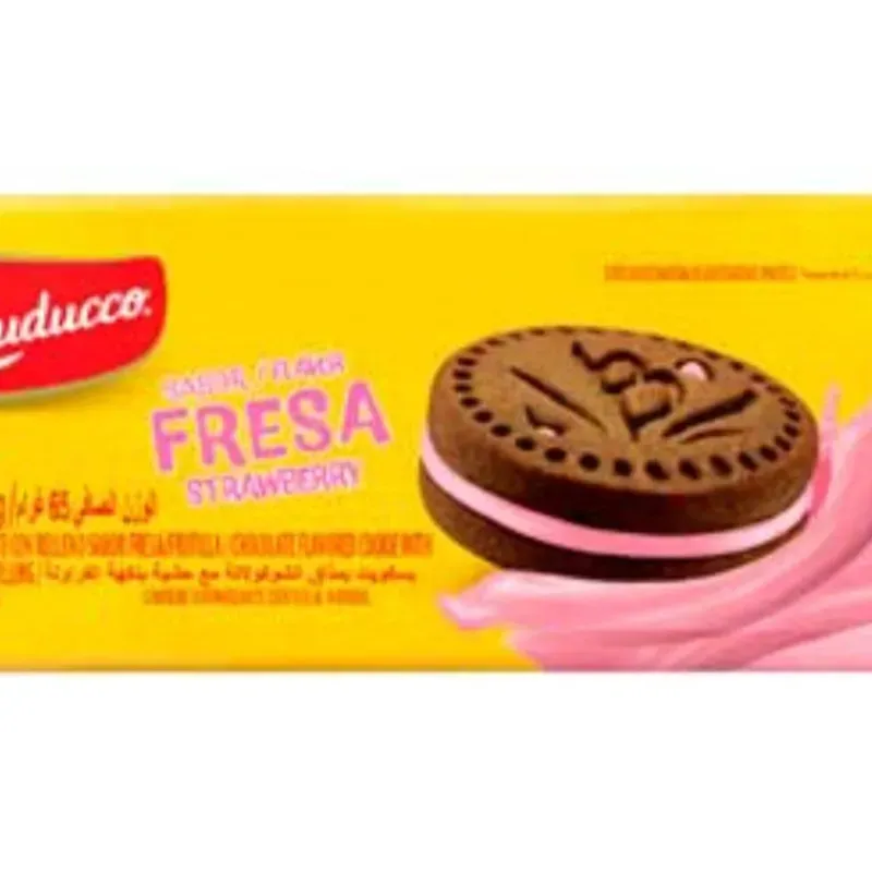 Galletas Bauducco rellenas Fresa 