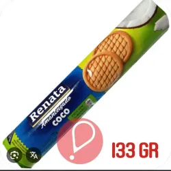 Galletas sabor mantequilla con coco
