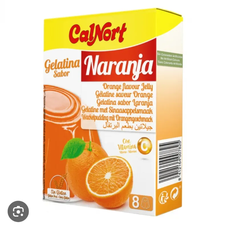Gelatina calnort sabor naranja 