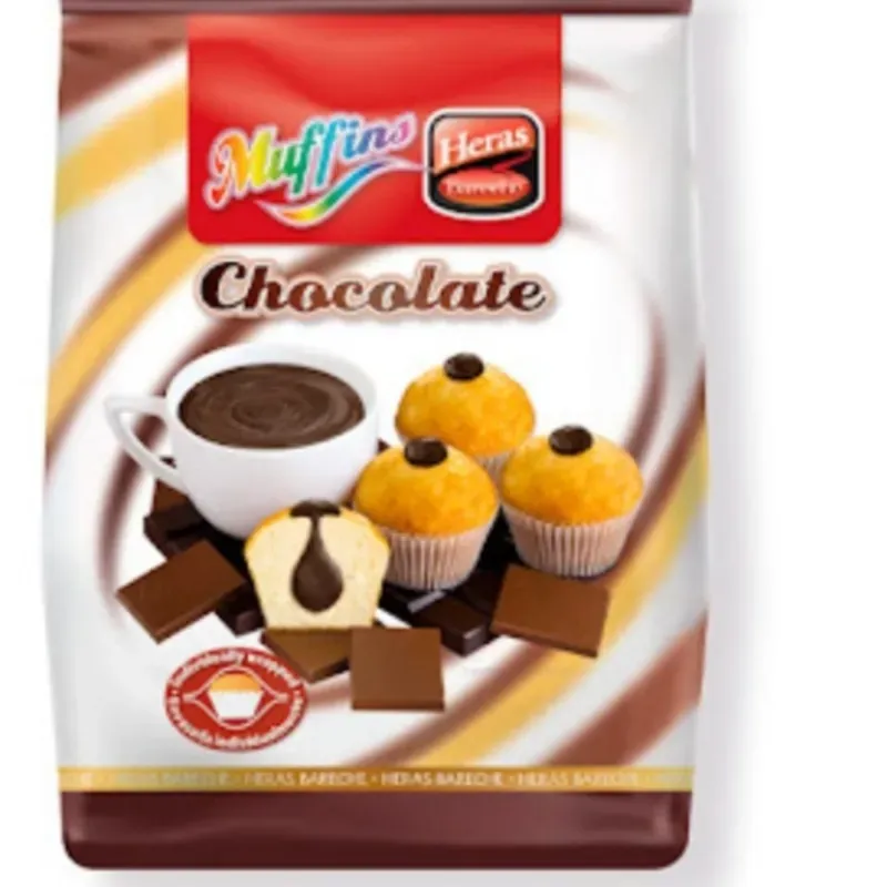 Muffins rellenas de chocolate 
