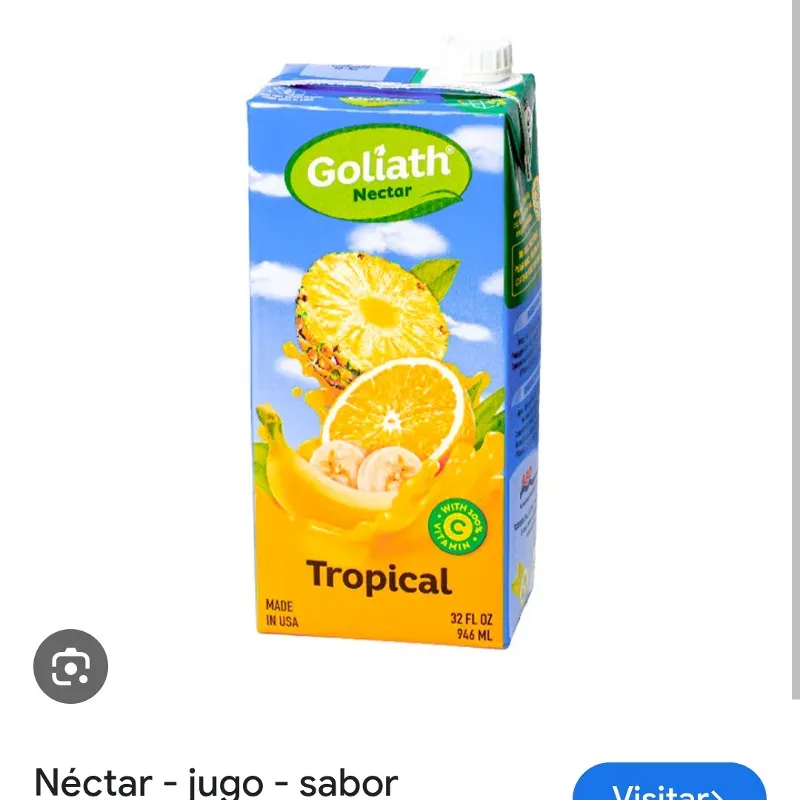 Néctar Goliath sabor tropical 