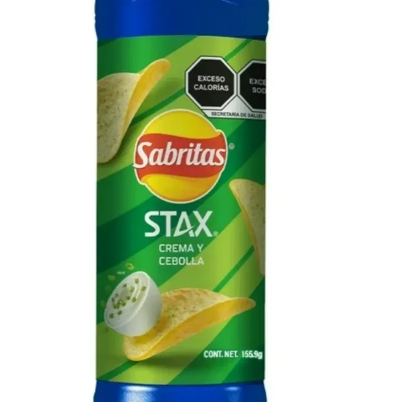 Papas stax sabor cebolla 