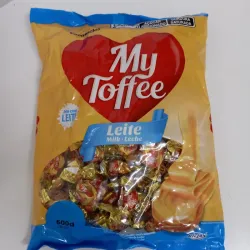 Paquete de caramelo sabor leche